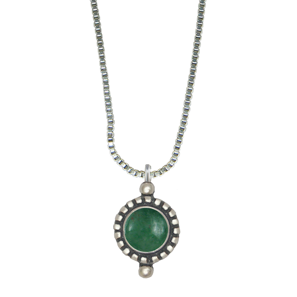 Sterling Silver Little Jade Pendant Necklace